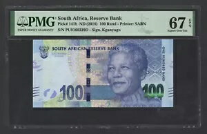 南アフリカ 100ランド ND(2016) P141b 未使用 グレード67