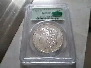 1904 年 O モーガン シルバー ダラー PCGS MS64PL **CAC と同様の証明済み**