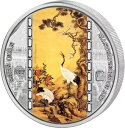 2017 沈泉鶴傑作芸術品 3 オンス純銀貨、スワロフスキー付き