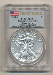 2011 S PCGS MS70 FIRST STRIKE - 20周年記念