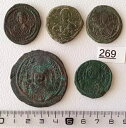 古代ビザンチンコイン 5 枚ロット