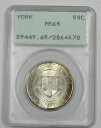 1936 ヨーク郡 ME 300 周年記念シルバー コメム ハーフダラー PCGS MS 65