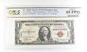 1935 A $1 ハワイ シルバー証明書 第二次世界大戦 Fr#2300 宝石 Unc 65 PPQ PCGS *2442