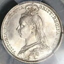 1892 PCGS MS 65 ビクトリア 6 ペンス イギリス スターリング銀貨 (23033001D)