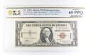 1935 A $1 ハワイ シルバー証明書 第二次世界大戦 Fr#2300 宝石 Unc 65 PPQ PCGS *2446