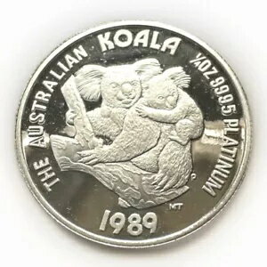 素晴らしい宝石部 | 1989 オーストラリア コアラ プラチナ 1/4 オンス $25 コイン(3)