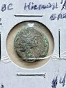 シラキュース シチリア島 269BC ヒエロン 2 世 アポロの馬 レア 古代ギリシャ コイン 17mm 2.6grm