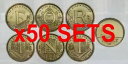 ハンガリー 50 周年記念セット 5 フォリント x6 2021 UNC 75 ANNIV.卸売 300 個