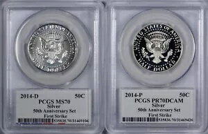 2014 シルバー 4 コイン 50c セット PCGS