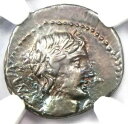 ローマ共和国 C. Vib. Cf Pansa AR デナリウス コイン 90 BC - 認定 NGC Choice VF