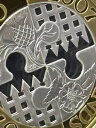 世界2枚 2007年 英国ポンド銀貨 ピエフォール300周年記念
