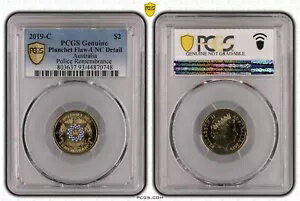 2019 $2 コイン C 造幣局警察追悼プランシェット エラー PC...(3)
