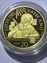 バチカン 20 ユーロ金貨 2022 プルーフ COA。 6 グラム、1,300 鋳造。21 mm。