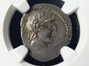 ローマ共和国 シルバー デナリウス C.F.ビガのパンサ ミネルヴァ 紀元前 90 年 NGC Ch AU
