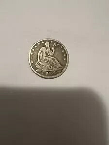 1854-O シーテッド リバティ シルバー ハーフダラー コイン、矢 (VF-非常に上質)