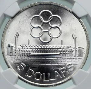 1973 シンガポール 東南アジア競技大会 SEAP オールド シルバー $10 中国コイン NGC i86675