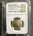 ビザンチン帝国ミカエル 7 世、AD 1071-1078 AV/EL Hist Nomisma Coin NGC XF