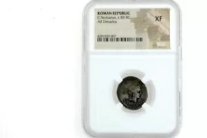 C. ノルバヌス ローマ共和国 AR デナリウス 紀元前 83 年 カドゥケウスとファスケス NGC AU