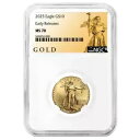 プレセール - 2025 $10 1/4 オンス アメリカン ゴールド イーグル NGC MS70 ER ALS ラベル