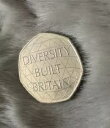 ダイバーシティ ビルト ブリテン 50p 50 ペンス コイン コレクター 本物 2020 レア