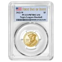 2022-W プルーフ $5 ニグロ リーグ ベースボール ゴールド PCGS PR70DCAM FDOI フラッグ ラベル