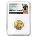 プレセール - 2025 $10 アメリカン ゴールド イーグル 1/4 オンス NGC MS70 ER ブラック ラベル