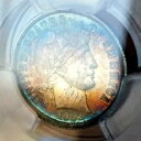 バーバーダイム 1903 PCGS PR63++++++ モンスター両面レインボー ショッキング コイン