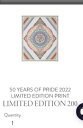プライド 2022 限定版プリント - 証明書 013/200 未開封の英国王立造幣局製品。