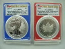 2019 プライド オブ トゥー ネイションズ US セット PCGS PR 70 - シルバー イーグルとメープル
