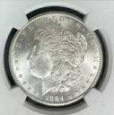1884-CC モーガン シルバー ドル~NGC MS 66~美しいコイン~ REF#23-006