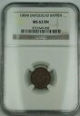 1889 B スイス 1 ラッペン スイス コイン NGC MS-62 BN