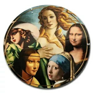 2022 パラオ 5 オンス シルバー グレート マイクロモザイク: ファイブ レディース (Dmg COA)