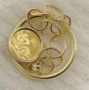 Blacks Heirloom Collection: ゴールド ルナ スネーク ピュア ゴールド (2025) コイン キーホルダー