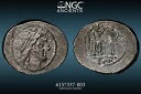 ローマ共和国 SCARCE Anonymous Moneyer NGC AU 3/5 4/5 - AR Victoriatus 211BC 44