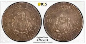 ザクセン＝ワイマール。フリードリヒ・ヴィルヘルム1世 1/2 ターラー 1579 PCGS AU、ザールフェルトミント、KM-MB37。