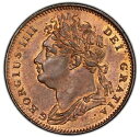 イギリス - ジョージ 4 世 - 1822 年ファーシング - PCGS MS64RB - 見事な美しさ!