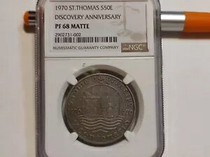1970 セントトーマス S50E ディスカバリー アニバーサリー Pf68 マット 3 のみ既知 ..Ngc