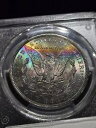 1896 $1 モーガン シルバー ダラー PCGS モンスター レインボー トーン ☆ ストアをチェックしてください ☆