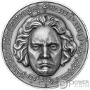 ベートーベン生誕 250 周年記念 3 オンス銀貨 3000 フラン カメルーン 2020