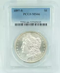 1897-S PCGS MS66 モルガン シルバー ダラー