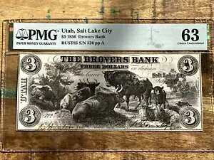楿 ȥ쥤ƥ $3 1856 ɥС Х PMG 63 - 쥢 /  UNC