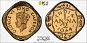 インド イギリス 1944 C 1/2 アンナ PCGS PR64 リストライク プルーフ SW-9.204 PC1015 コンバイン s