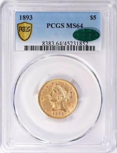 1893 Хƥ إå ϡ  $5  PCGS MS64 CAC