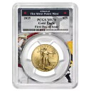 プレセール - 2025 $25 アメリカン ゴールド イーグル 1/2 オンス PCGS MS70 FDOI ウエスト ポイント フレーム