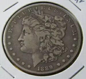 1889-CC モーガン シルバー ダラー #42 キー デート カーソン シティ - バーモント州