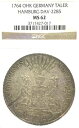 ドイツ州ハンブルク 1764 ターラー コイン Thaler NGC MS 62 VZ/F.STG UNC バラエティ レア(3)