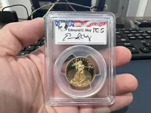 2015-W ゴールド $25 イーグル ミント ディレクター エダムド C. モイ プルーフ 1/2 オンス PCGS PR 70..