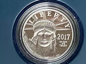 プラチナ 100 ドル プルーフ コイン 2017 米国造幣局法定通貨!!(3)