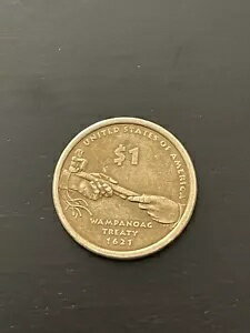 SACAGAWEA 1621 ワンパノアグ条約 USA ドルコイン - 非常に希少(3)