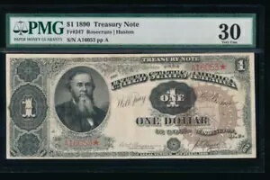 AC Fr 347 1890 $1 ̳ʾڷ ORNATE BACK PMG 30